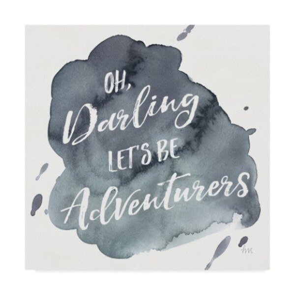 Laura Marshall 'Watercolor Wanderlust Adventure I' Canvas Art, 24x24, Trademark Fine Art, Mfr#: WAP03556-C2424GG